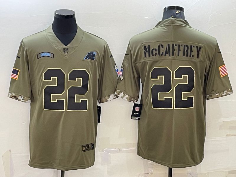 Men Carolina Panthers #22 Mccaffrey Green 2022 Vapor Untouchable Limited Nike NFL Jersey->women nfl jersey->Women Jersey